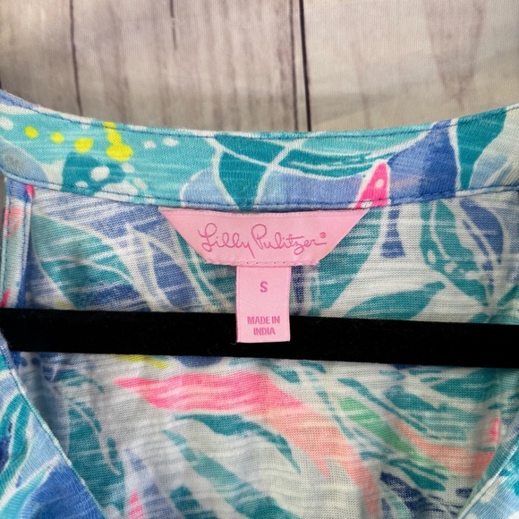 Lilly Pulitzer Shay Floral Tropical Print Sleeveless Dress size small - Picture 5 of 7